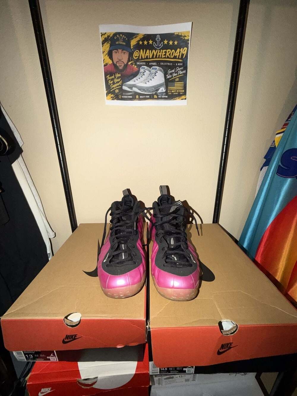 Nike Air Foamposite One Pearlized Pink Size 13